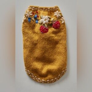 Free people frenchknot Oh So Sweet Fruit dog Sweater